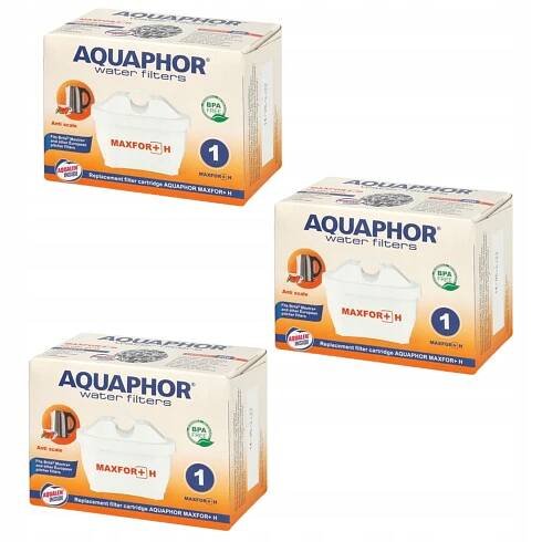 3× Filtrační vložka do konvice Aquaphor Maxfor + 1 ks