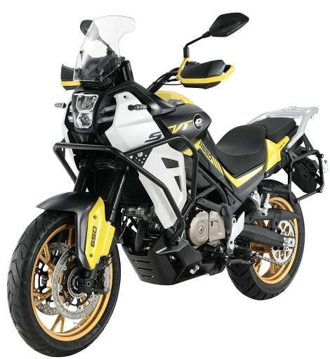 QJMOTOR SVT 650X ŠEDO - ŽLUTÁ