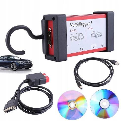 DVOUDESKOVÝ PŘÍSTROJ PRO DIAGNOSTIKU ZÁVAD AUTOMOBILŮ OBD2 MULTIDIAG BT