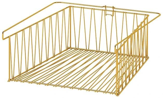 KALLAX Wire basket - brass color 15 3/4x13 "