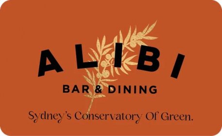 Alibi bar and dining gift cards 