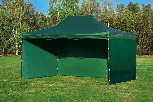 Silný nový nůžkový zahradní party stan 3x4,5m ZELENY