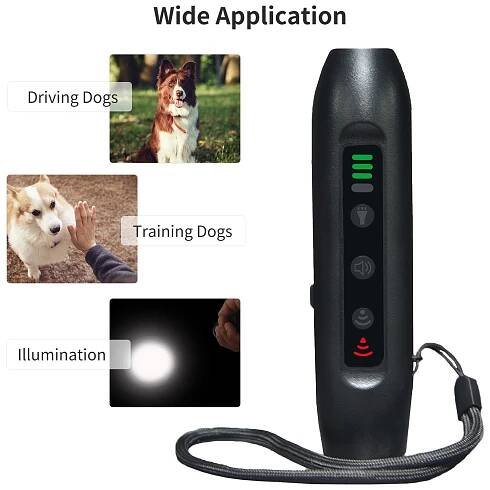 Odpuzovač psů proti štěkání Tréninkové zařízení proti štěkání LED Ultrasonic Anti Barking Ultrasonic