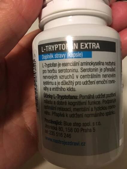 Podrobné informace o potravině L - TRYPTOFAN extra kapsle