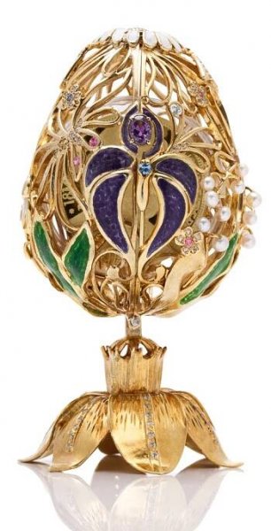 Originální klenot na téma Jaro se zlatou uncovou mincí Gustav Fabergé proof | Česká mincovna