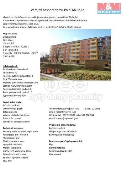 Prodej Byt 2+1, Polní, Jihlava
