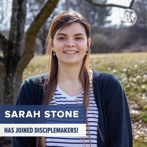 We are happy to announce that Sarah Stone has joined the DiscipleMakers staff team! Sarah graduated from Kutztown University in May of 2020, where she became a Christian while involved with DiscipleMakers’ student fellowship there. After gradua