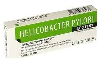 Diagnostický test Biotech Helicobakter pylori test na přítomnost bakterie 1 kus