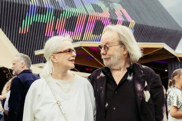 Benny Andersson and Anni-Frid Lyngstad reunite for third Abba Voyage anniversary