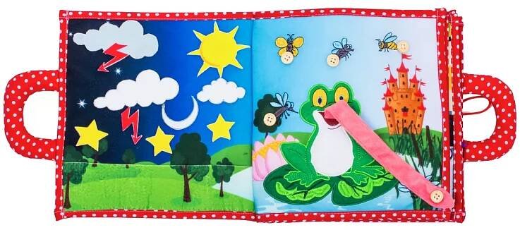 Interaktívna detská knižka Quiet Book Girl