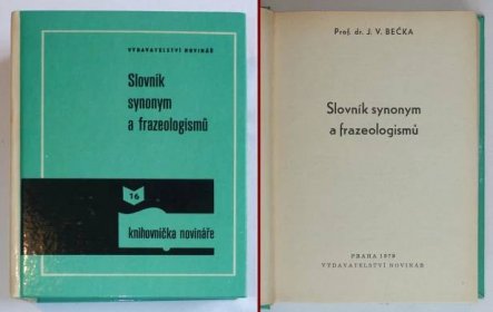 Slovník synonym a frazeologií – Novinář – 1979
