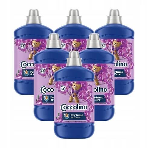 SADA 6X TEKUTÁ AVIVÁŽ COCCOLINO PURPLE ORCHID & BLUEBERRIES 1600 ML