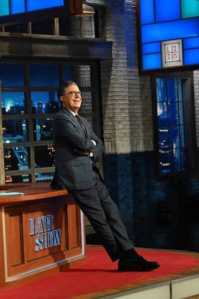 The Late Show with Stephen Colbert during Wednesday October 10, 2023 show. 
