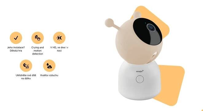 Omajin by Netatmo Baby Camera dětská chůvička + 64GB microSD karta - Smarty.cz