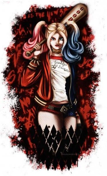 Harley Quinn - was commissioned as a tattoo