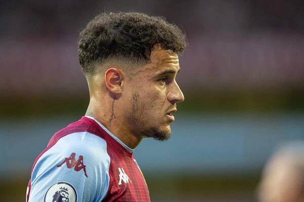 BIRMINGHAM, ENGLAND - Tuesday, May 10, 2022: Aston Villa's Philippe Coutinho Correia during the FA Premier League match between Aston Villa FC and Liverpool FC at Villa Park. (Pic by David Rawcliffe/Propaganda)