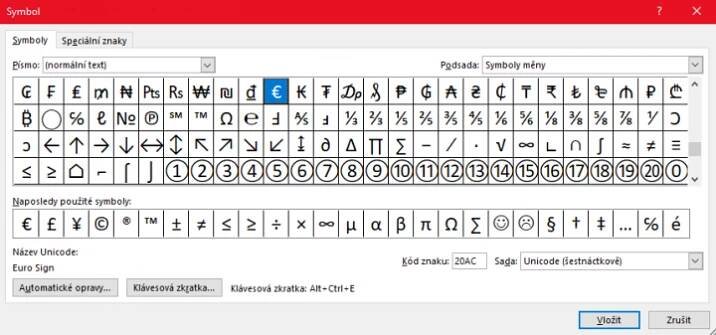 Symboly ve Wordu
