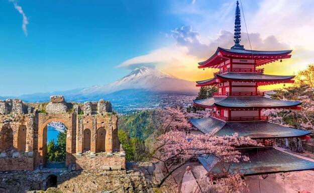 Sicily to Japan