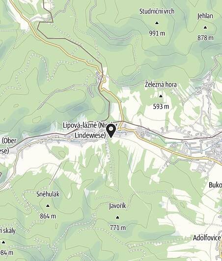 Mapa / Parkoviště Lipová-lázně
