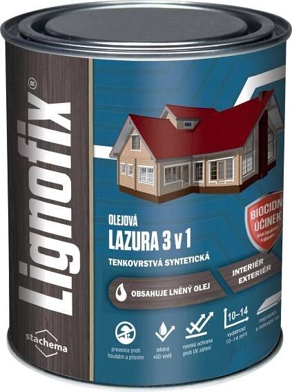 Stachema Lignofix lazura 3v1 2,2 l bezbarvá od 799 Kč