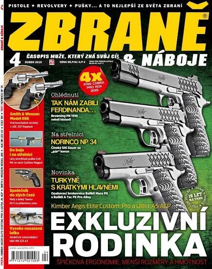 Časopis Zbraně & náboje 4/19