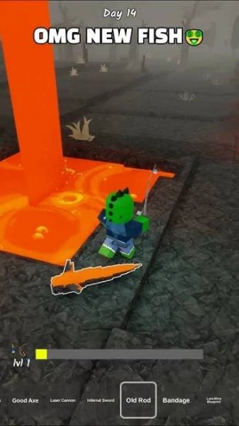 OMG new fish.. #roblox #99nightintheforest