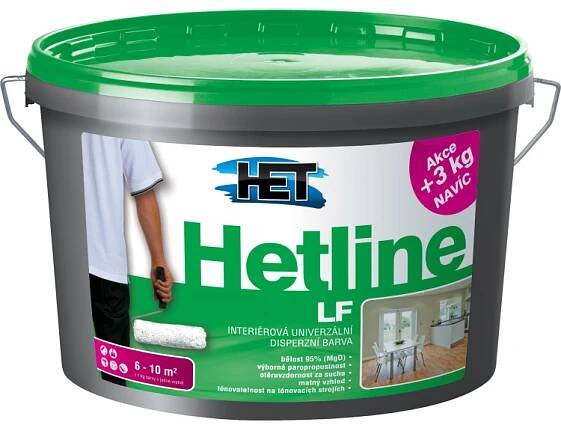 Het Hetline LF univerzální disperzní barva, 15 + 3 kg