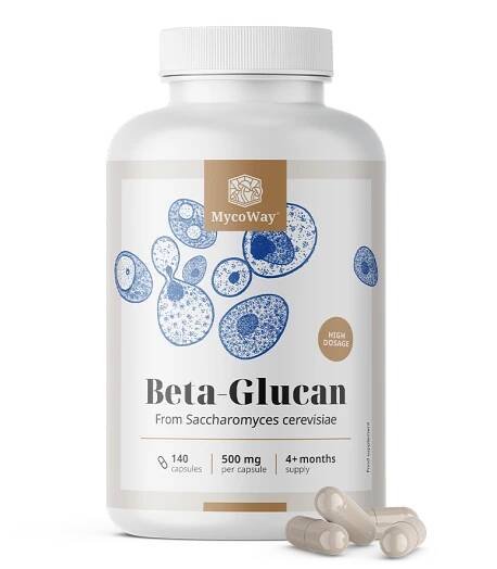 Betaglukan 500 mg, 140 kapslí - MycoWay.cz