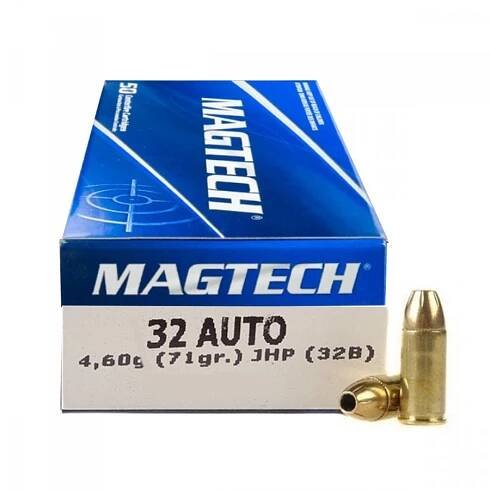 Náboj Magtech 7,65 Browning - 32 AUTO JHP (32B) 4,62g 71gr - 50 ks