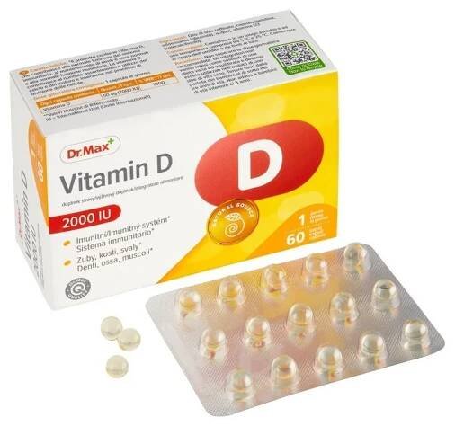 Dr. Max Vitamin D 2000 I.U. 60 kapslí