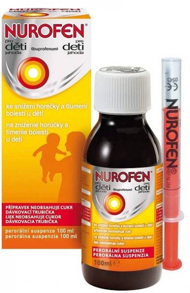Nurofen pro děti jahoda suspenze 100 ml