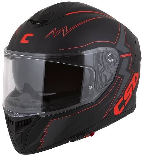 Integrální přilba na motorku Cassida Integral GT 2.1 Flash černo-červeno-šedá