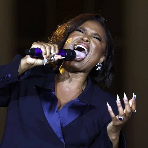 Jennifer Hudson performs during a Juneteenth concert on the South Lawn of the White House
