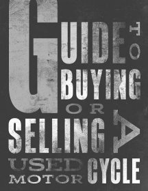 Guide To Buying Or Selling A Used Motorcycle