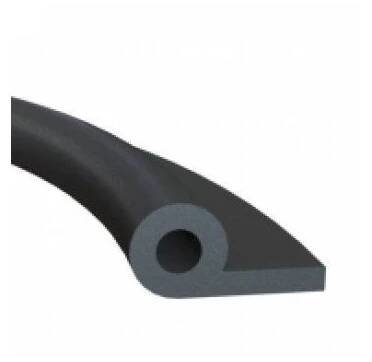 Pryžový profil EPDM Tvar "P" s dutinkou - 25 x 10/ 2 mm