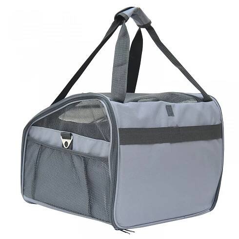 Přepravní box pro psy 41 x 34 x 30 cm | šedý | Goleto.cz