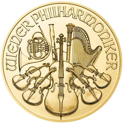 Zlatá mince Wiener Philharmoniker 1/10oz