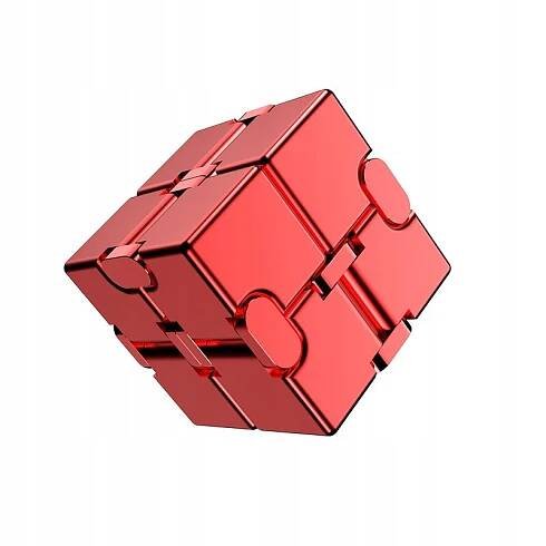 Infinity Cube antistresová kostka kovová 4 x 4 x 4 cm červená od 488 Kč