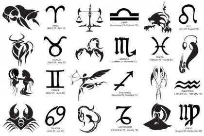 Zodiac Sign Symbols Vector Download - Reverasite
