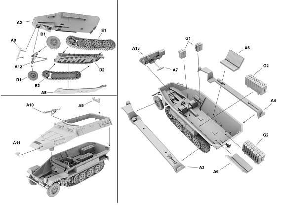 Niemiecki ciągnik artyleryjski Sd.Kfz. 251/4