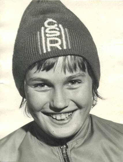 Portrétová fotografie Olgy Charvátové z roku 1973