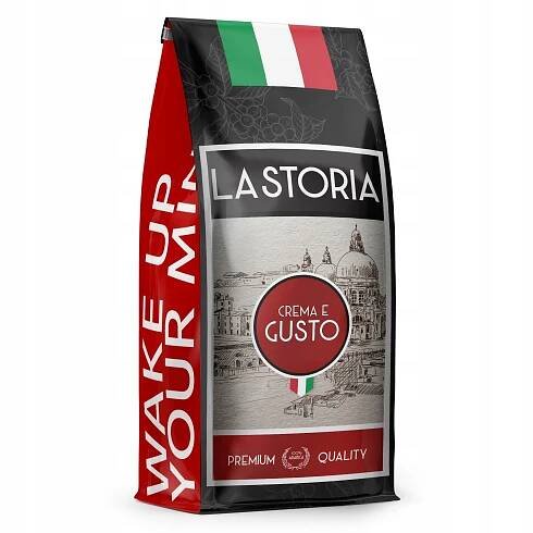 Káva zrnková 1 kg LA STORIA CREMA E GUSTO Čerstvě pražená Blue Orca + DÁREK