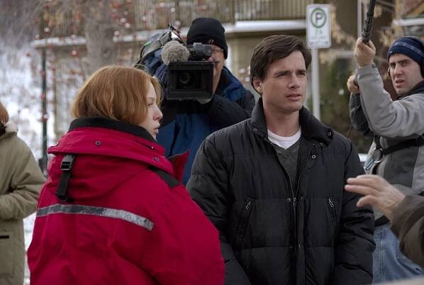 Alicia Witt, Matthew Settle - Nora Roberts: Posedlost ohněm - Z natáčení