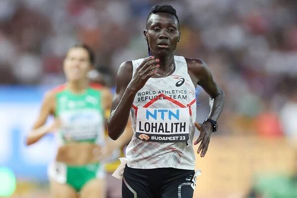 Anjelina Nadai Lohalith at the World Athletics Championships Budapest 23