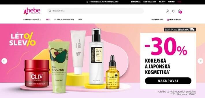 Hebe recenze eshopu