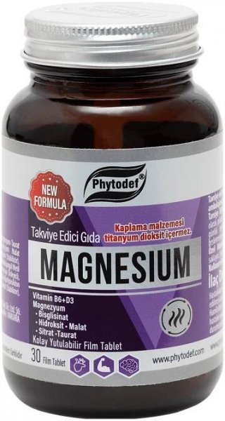 Magnezyum + Vitamin B6 + D3 - 30 Tablet