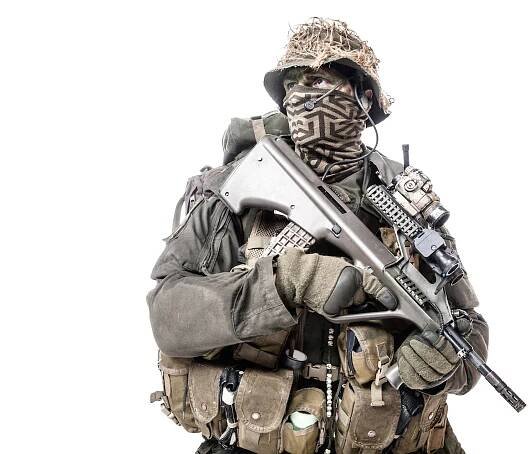 Jagdkommando voják Rakouské speciálních sil — Stock obrázek