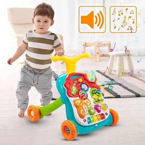 Interaktivní výukový stolek Walker Pushchair 5v1