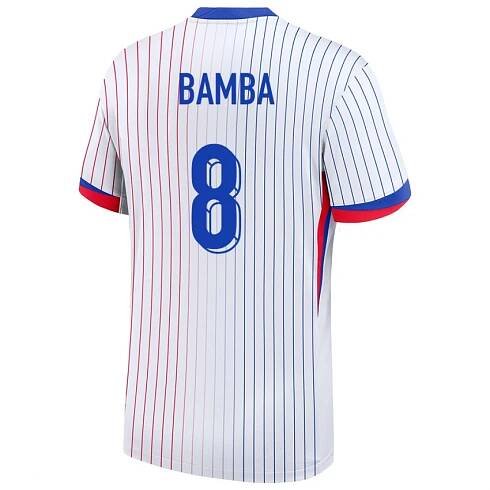 Dámské Francie Aladji Bamba #8 Bílý Daleko Hráčské Dresy 24-26 Dres