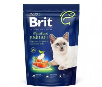 Brit Premium by Nature Cat. Sterilized Salmon 800g - BEZEDNAMISKA.CZ